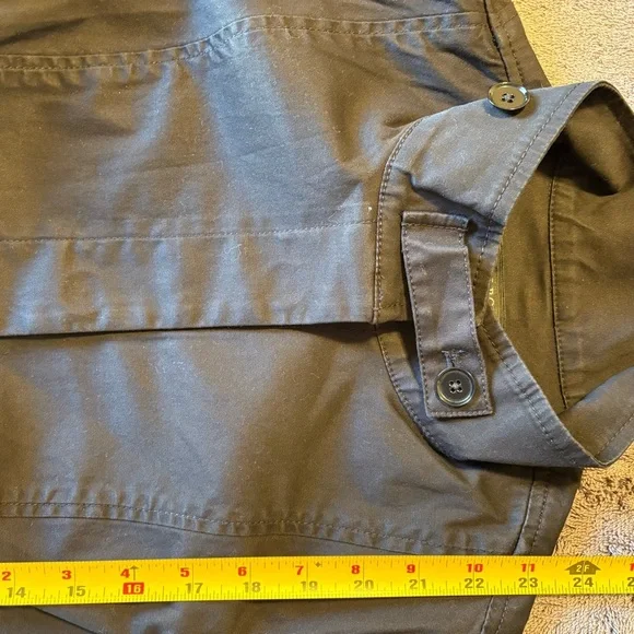 Talbots Women Black Khaki Blazer Button Up Military Style Size 6 - Picture 6 of 6